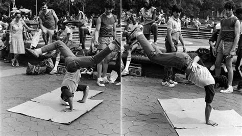 Retro New York Breakdancing Break Dance Washington Square Park New