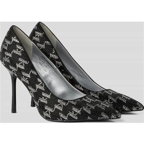 Karl Lagerfeld Pumps And High Heels Sarabande Ii Court Shoe Monogram Black Pumps And High Heels For