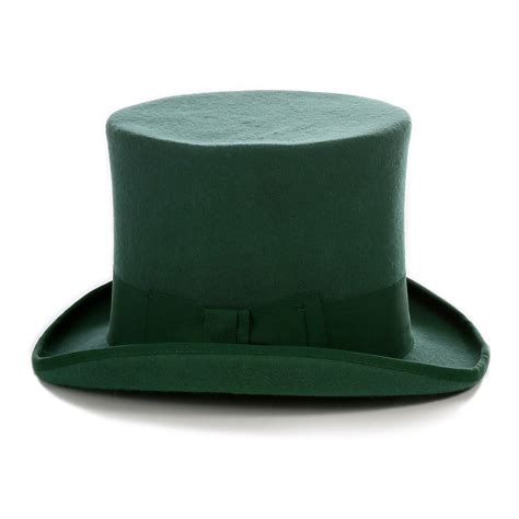 Hunter Green Top Hat | Mad Hatter Hat | Steampunk Hat | FERRECCI USA ...