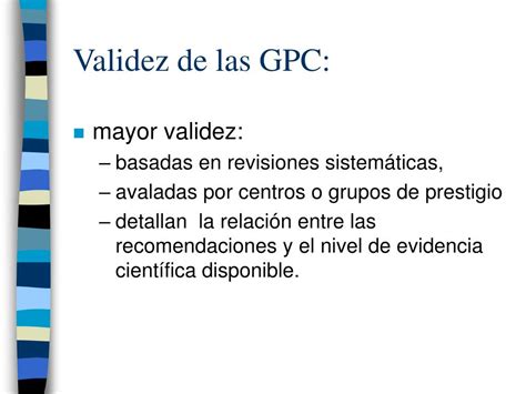 Ppt Gu As De Pr Ctica Cl Nica Gpc Powerpoint Presentation Free