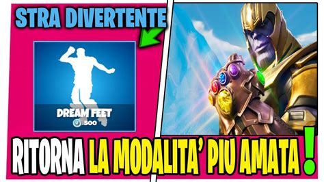 Ritorna La Modalit Thanos Su Fortnite Guanto Dell Infinito Youtube