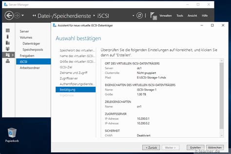 How To ISCSI Datenträger am Windows Server einrichten