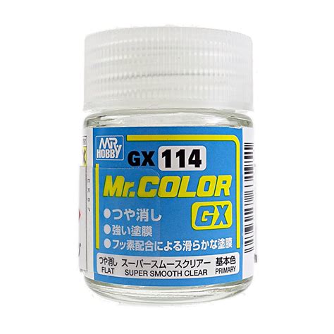 Mr Hobby Mr Color Gx 114 Super Smooth Clear Flat 18ml Highlights