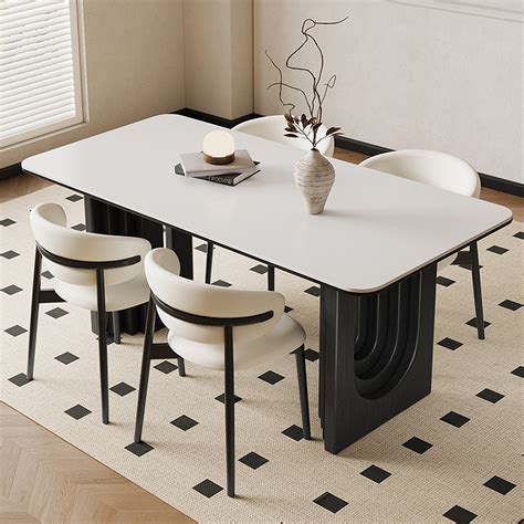 Greyleigh French Style Simple Modern Home Dining Table 5 Piece Double