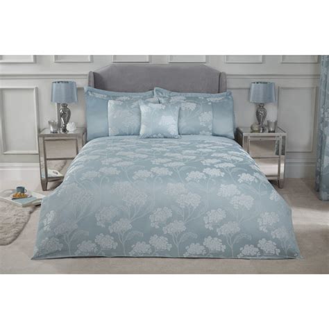 Blossom Luxury Duvet Set Duck Egg Blue