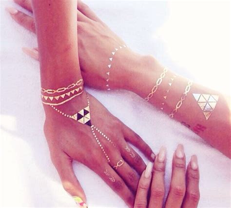 Gold Temporary Tattoos For Something A Bit Left Of Centre Long Lasting