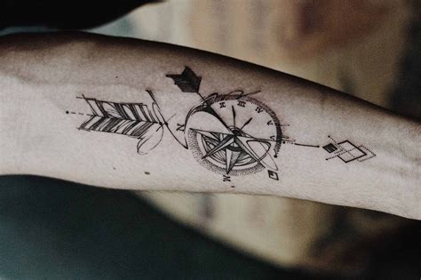 Compass Tattoos Shoulder Blade • Half Sleeve Tattoo Site