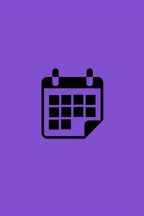 Purple Calendar Icon Printable Word Searches