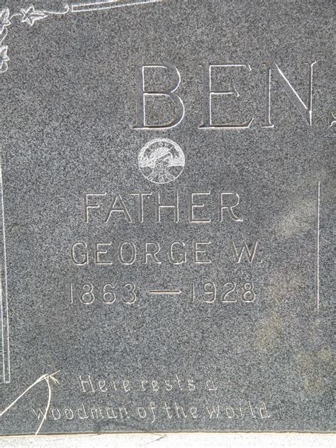 George W Benson 1863 1928 Find A Grave äreminne