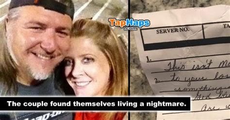 Waitress Slips Couple A Note But They Didnt Read It Until They Left