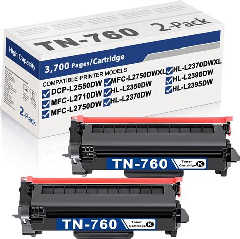 Amazon Brother Genuine High Yield Black Toner Cartridge Twin Pack