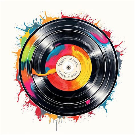 Premium AI Image | beautiful Record album clipart illustration