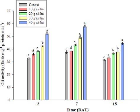 Changes In Gr Activity Units Mg Protein Min At Various Growth