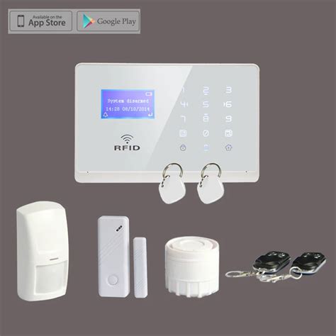 Wireless Gsm Sms Rfid Smart Home Alarm System Remote Control With Lcd