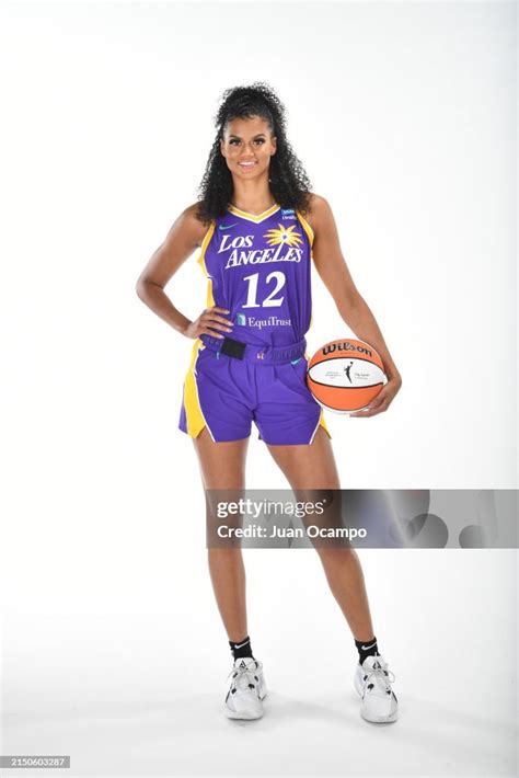 Rae Burrell Of The Los Angeles Sparks Poses For A Portrait During