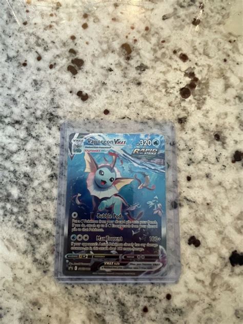 Pokemon Tcg Vaporeon Vmax Swsh Black Star Promo Alt Art Evolving