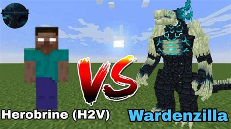 Herobrine H2V Vs Wardenzilla Minecraft Mob Battle YouTube