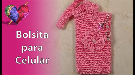 Bolsita Para Celular En Crochet 3 Youtube