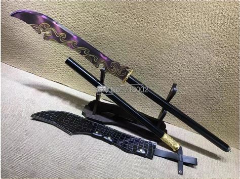 Handmade Long Handle Broadsword Sword Saber Chinese Wushu Dao Manganese