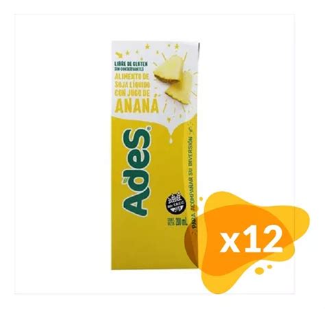 Jugo Ades Anana O Piña 200ml Pack X12 Unid Suchina Sa Cuotas sin