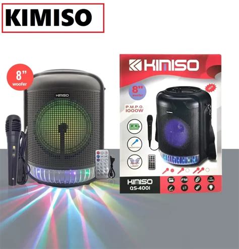 ZHH Store KIMISO 8inch Portable Bluetooth Karaoke Party Speaker With