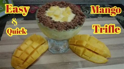 Mango Trifle Delight Recipe Quickand Easy Mango Delight Recipe Mango Delight By Sumble Ka Kitchen