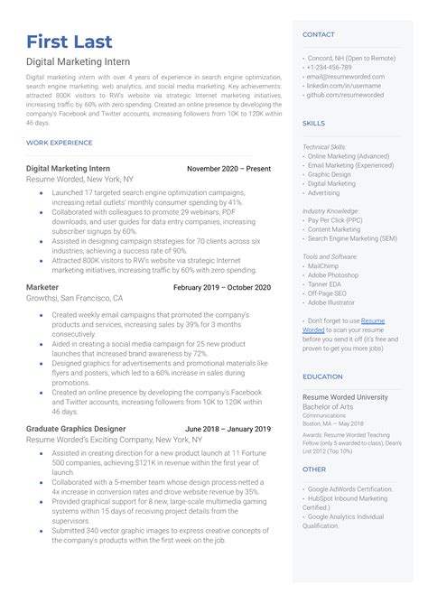 3 Digital Media Resume Examples for 2024 | Resume Worded