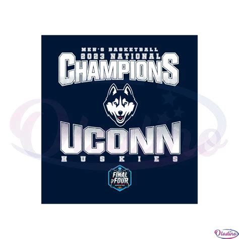 Men's Basketball 2023 National Champions Uconn HUskies Svg