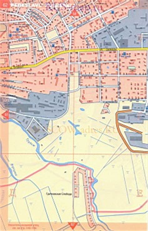 Переславль Залесский. Подробная карта Переславля Залесского с улицами и ...