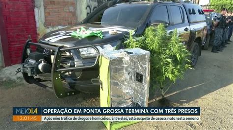 Operação policial prende três suspeitos de tráfico de drogas incluindo