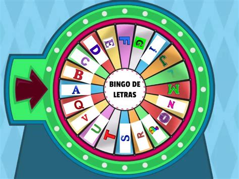 Bingo De Letras Rueda Del Azar