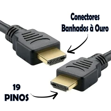 Cabo Hdmi M Metros Premium Pinos D K Blindado Banhado