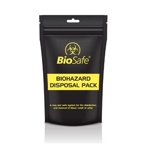 Biohazard Body Fluids Disposal Pack Single Midmeds