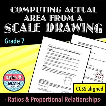 Scale Drawing Worksheet by Taylor J's Math Materials | TpT