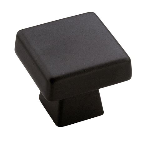 Amerock Blackrock 1 In Black Bronze Square Cabinet Knob Bp55271bbr The Home Depot