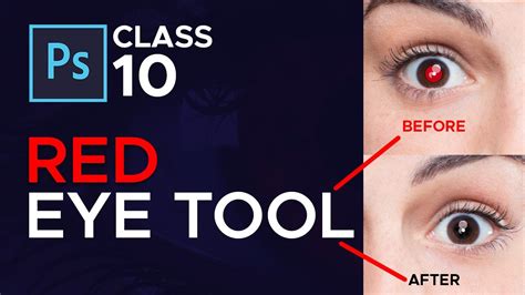 How To Use Red Eye Tool In Adobe Photoshop Removing Red Eyes Photoshop Complete Course