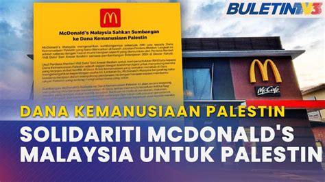 Dana Kemanusiaan Palestin Mcdonald S Malaysia Sumbang Rm Juta Youtube