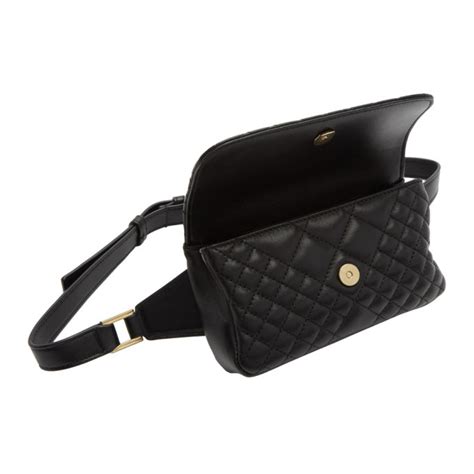 Versace Black Mini Quilted Medusa Icon Bum Bag Versace