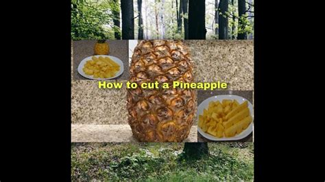 How To Cut A Pineapple Removing Eyes Slicing My Way Youtube