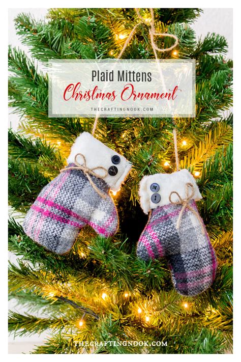 Christmas Mitten Ornaments Free Sewing Pattern