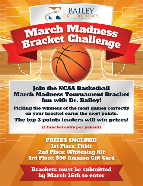 Bailey Orthodontics: Join Our March Madness Bracket Challenge Now!