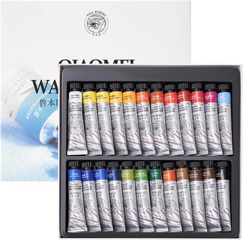 Paul Rubens Aquarellfarben Set 24 Lebendige Farben 12 Ml Aquarell