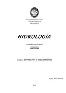 Características de los Fenómenos Hidrológicos Un Estudio Profundo en