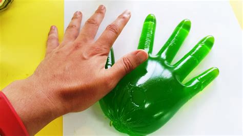 How To Make The Hulk Green Lime Hand Jelly Diy Giant Gummy Recipe Youtube