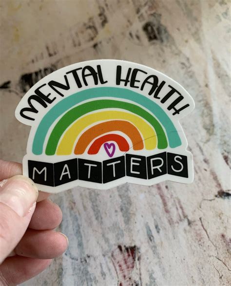 Mental Health Matters Vinyl Diecut Sticker Etsy