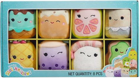 Squishmallows Official Kellytoy Box Set Of 8 5 Inch Food Squishmallows