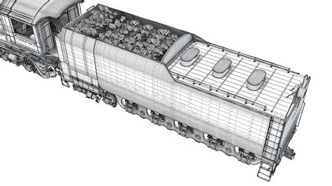 3D model Steam Locomotive Big Boy Train - TurboSquid 2000796