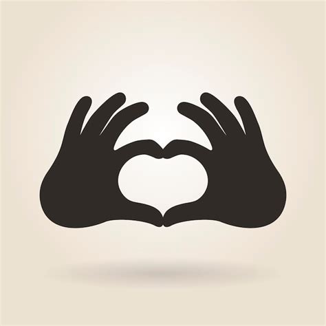 Premium Vector | Hand Gesture a Sign of Heart