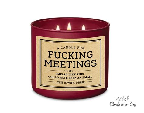 Printable Funny Candle Labels