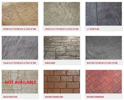 Stamped Concrete Patterns Stamp Examples